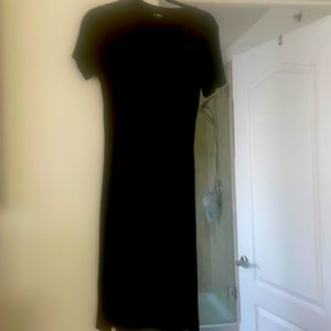 Black Three Dots tie front dress